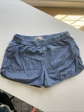 Madewell Navy & White Pinstripe Athletic Shorts